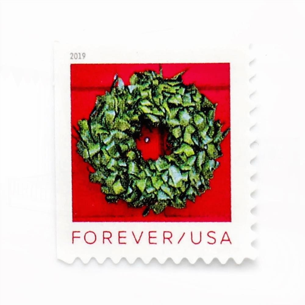 2019 US Holiday Wreaths Forever First-Class Postage Stamps