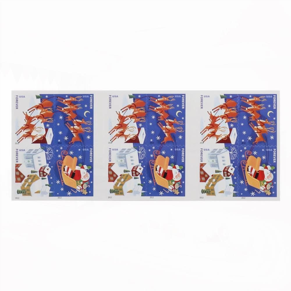 2012 First-Class Forever Stamp - Contemporary Christmas: Reindeer in Flight