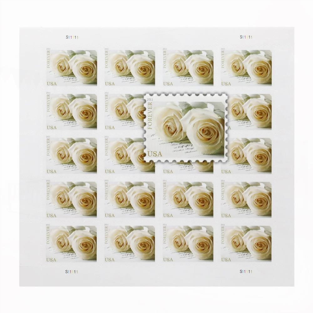 2011 US First-Class Forever Stamp - Wedding Roses