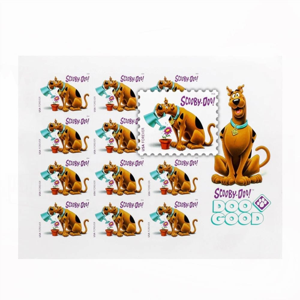 2018 US FirstClass Scooby-Doo Forever Stamps Panes