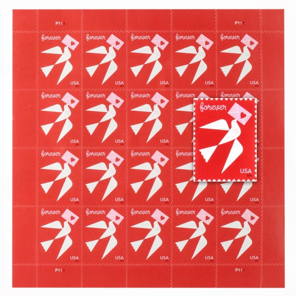 2024 US Love First-Class Mail Forever Postage Stamps