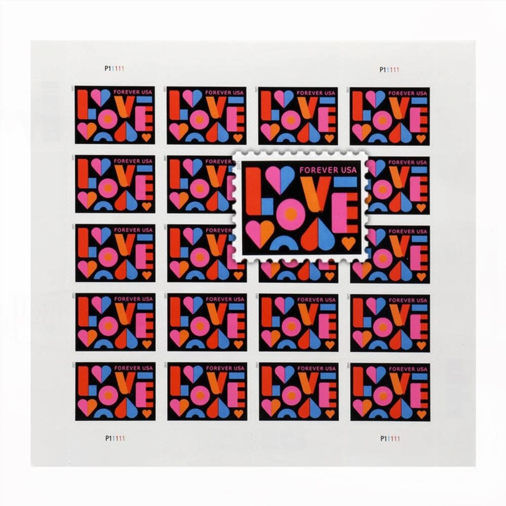 US 2021 Love Forever Stamps Wedding