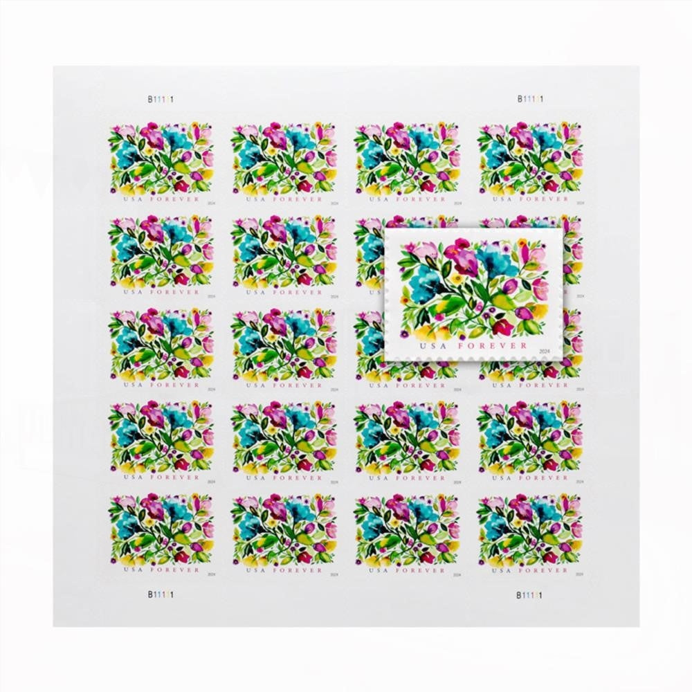 2024 Celebration Blooms Forever First Class Postage Stamps
