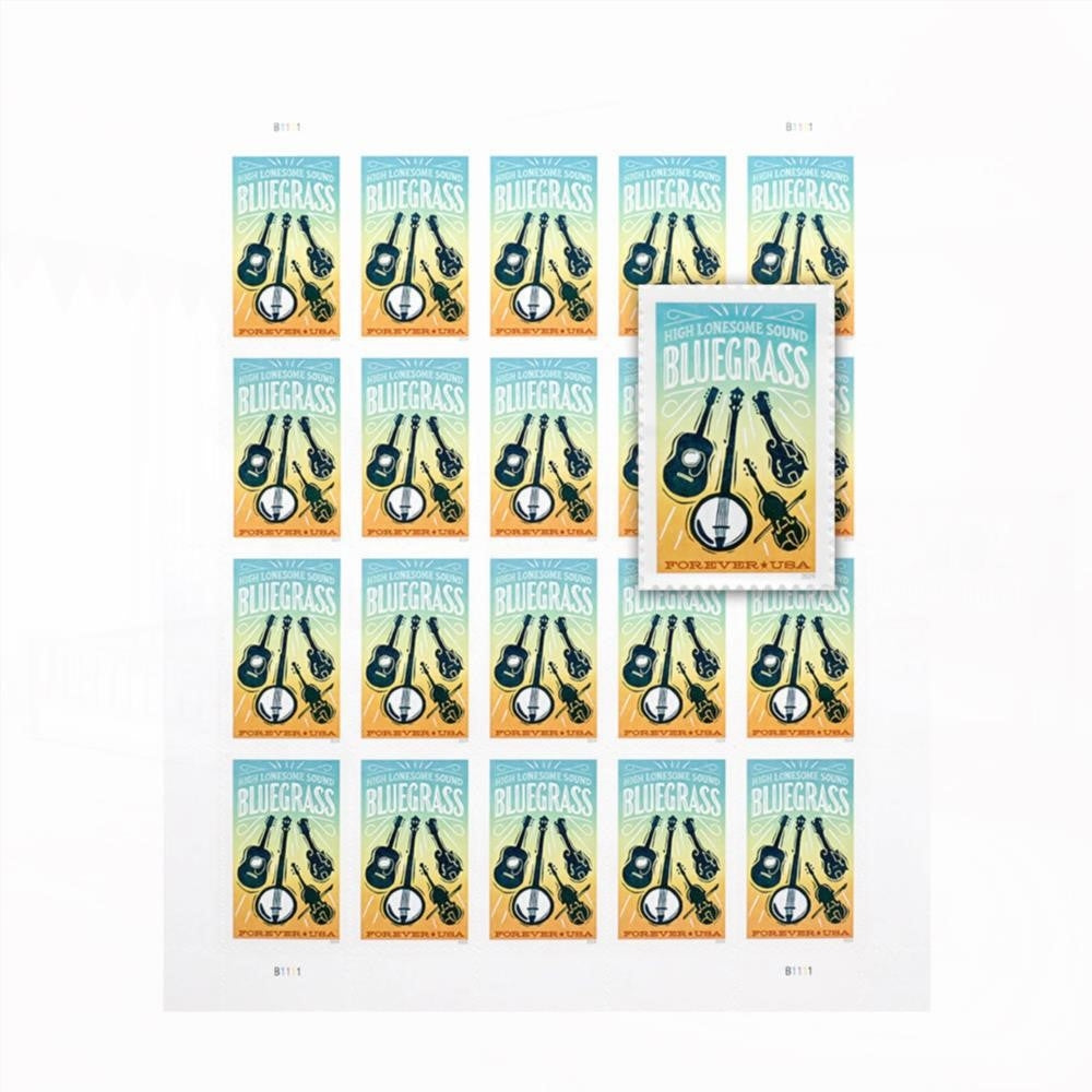 2024 US New Bluegrass First Class Forever Postage Stamp