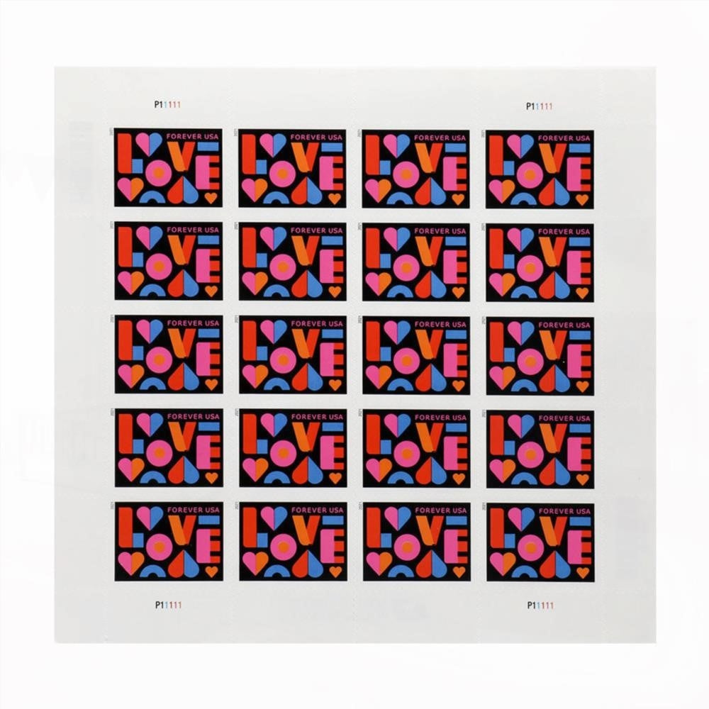 US 2021 Love Forever Stamps Wedding