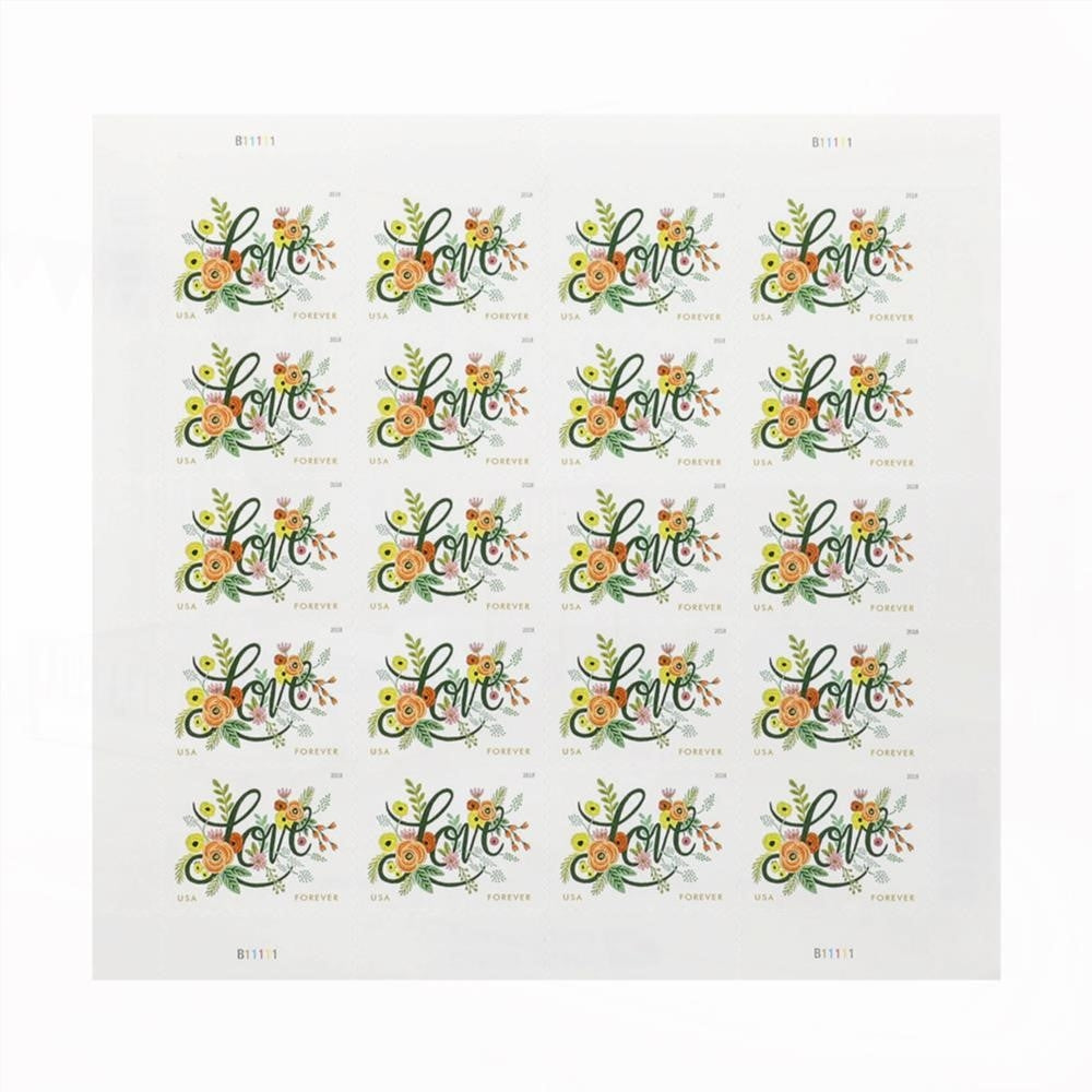 2018 US Wedding Love Flourishes Forever Postage Stamps