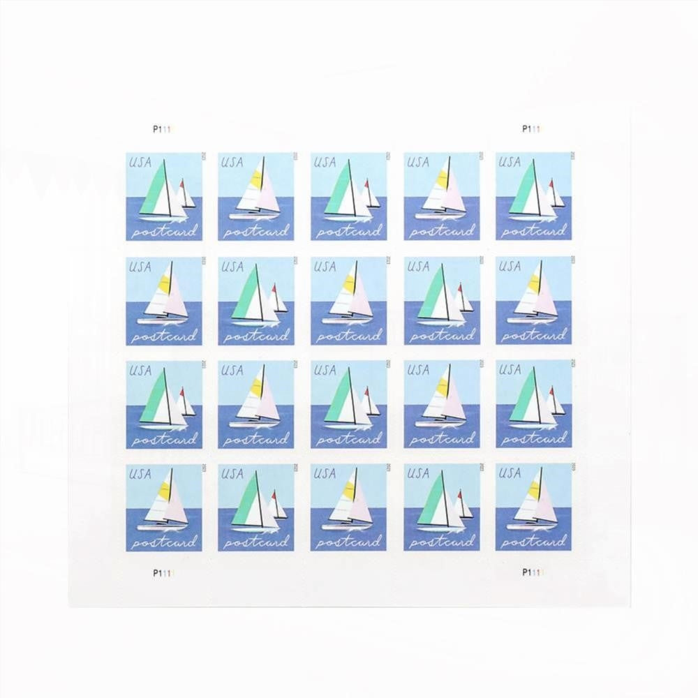 2023 US Sailboats Postcard Forever First-Class Postage Stamps