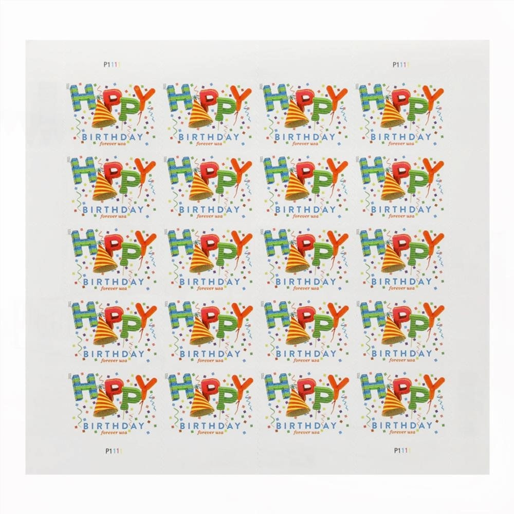 US 2021 Happy Birthday Stamps Forever