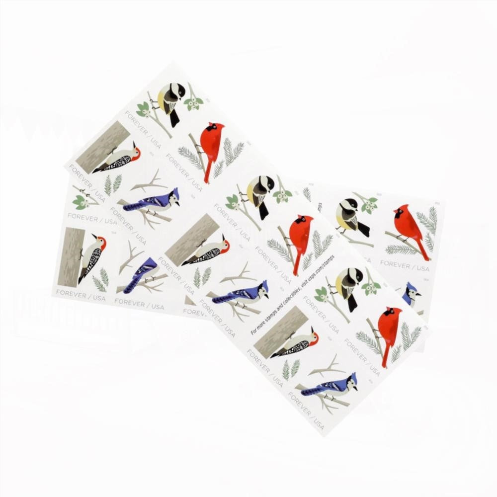 2018 US First-Class Forever Stamp - Birds in Winter