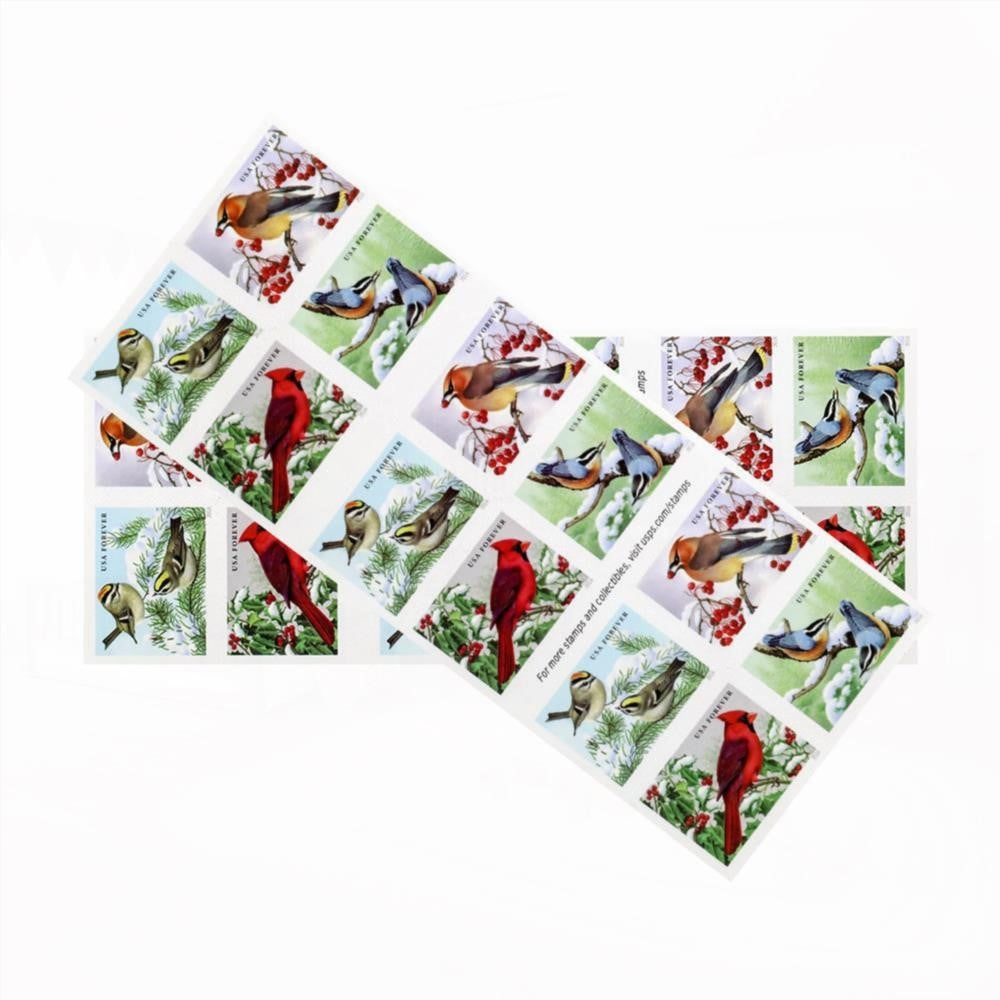 2016 US First-Class Forever Stamp - Songbirds in Snow