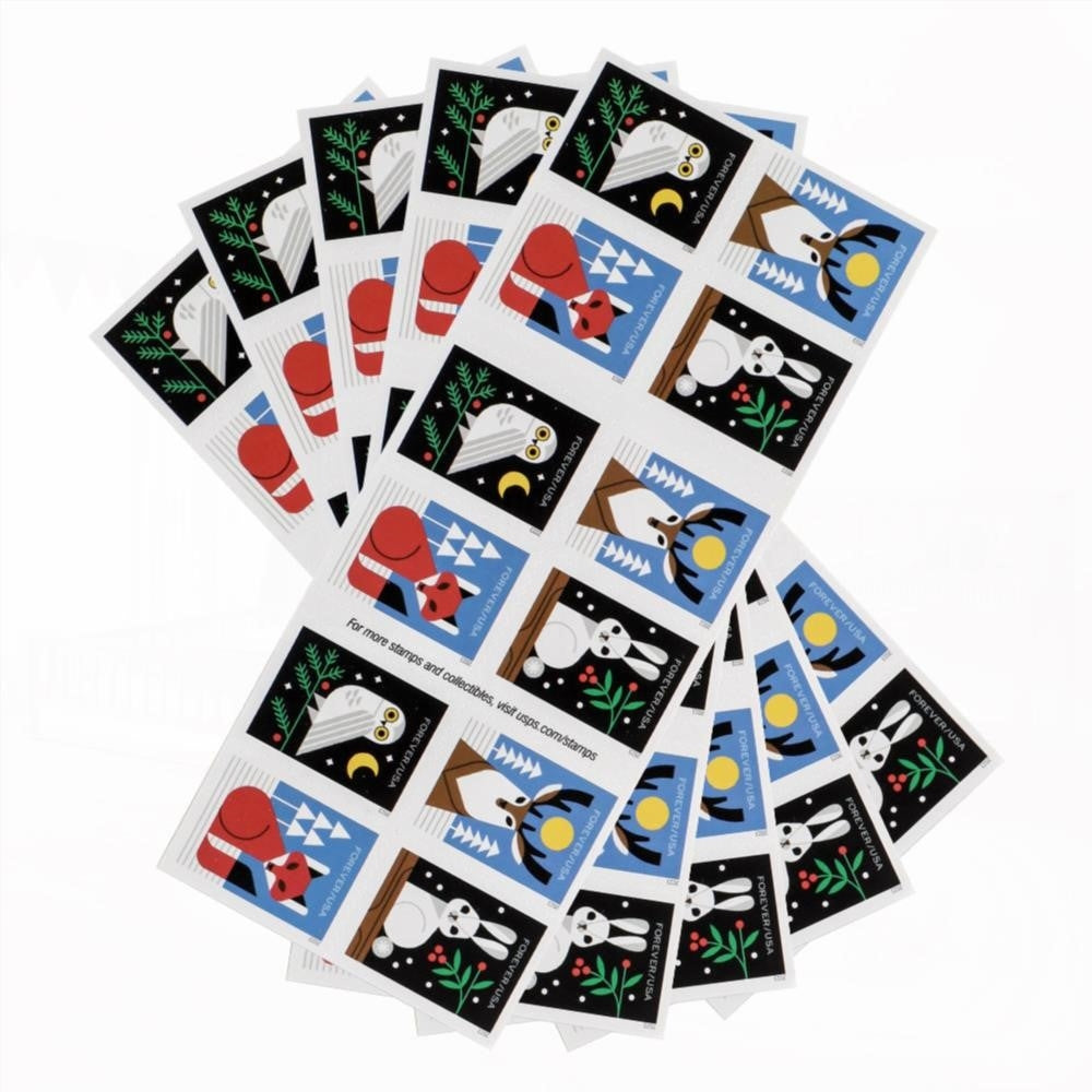 2023 Winter Woodland Animals Forever First Class Postage Stamps