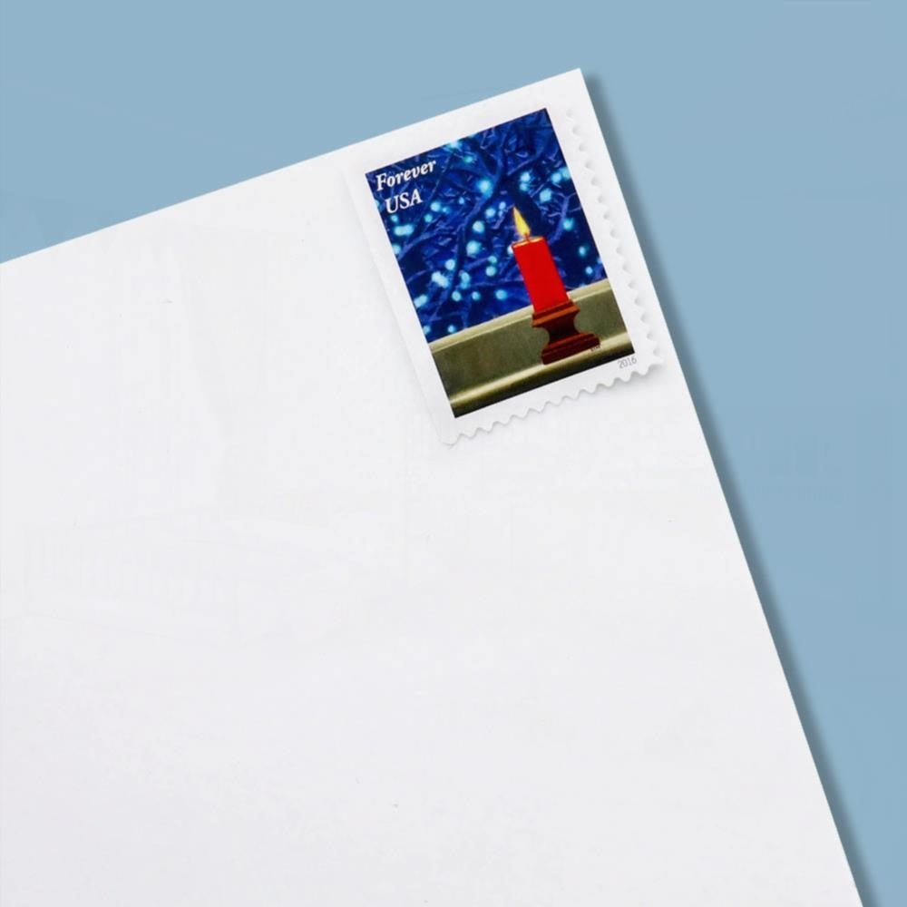 2016 US Christmas Candle Forever Stamps Booklet