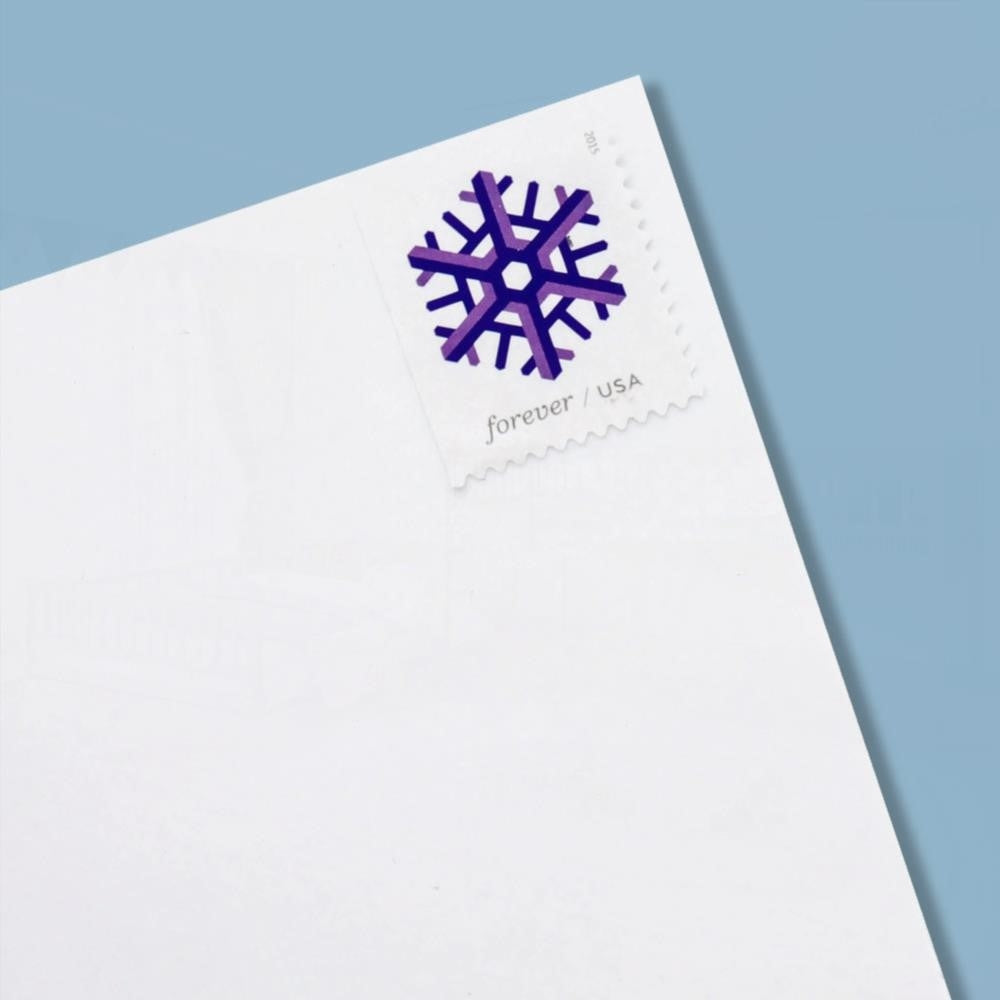 2015 US Geometric Snowflakes Forever Postage Stamps