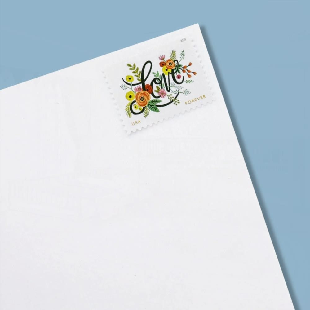 2018 US Wedding Love Flourishes Forever Postage Stamps