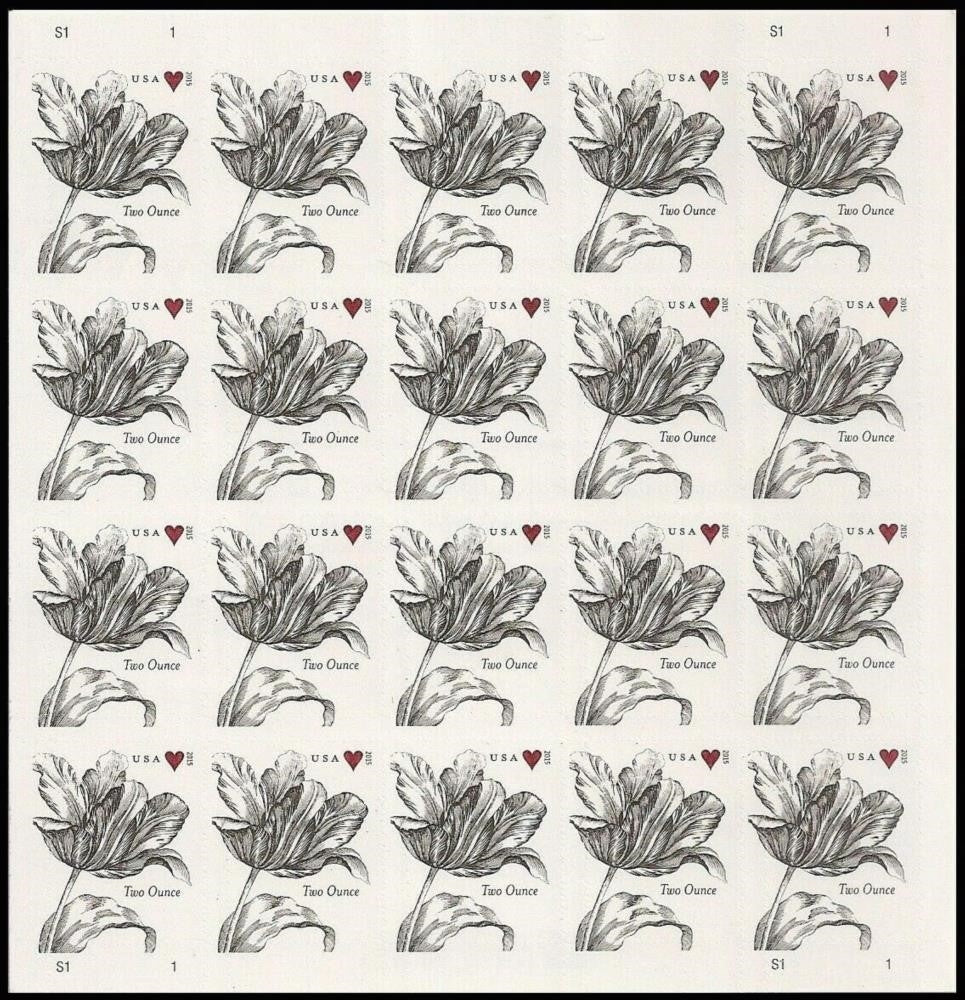 2015 Wedding Series: Vintage Tulip Two Ounce First Class Postage Stamps