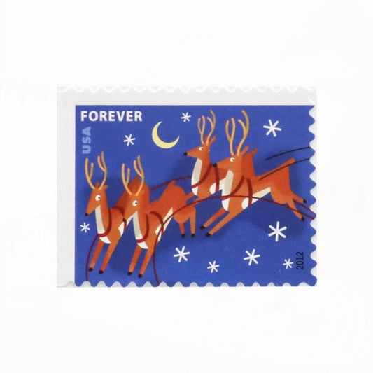 2012 First-Class Forever Stamp - Contemporary Christmas: Reindeer in Flight