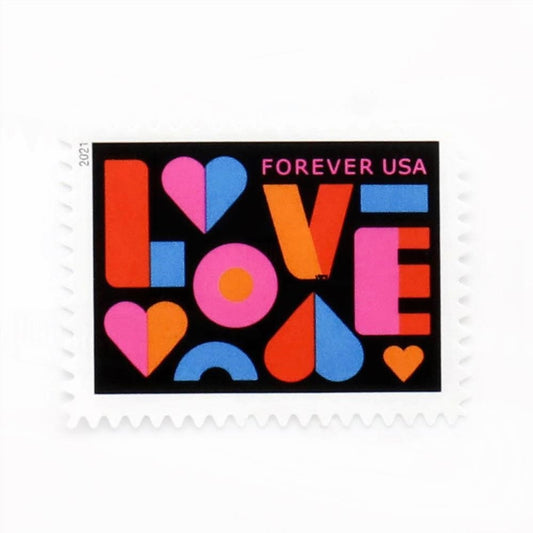US 2021 Love Forever Stamps Wedding