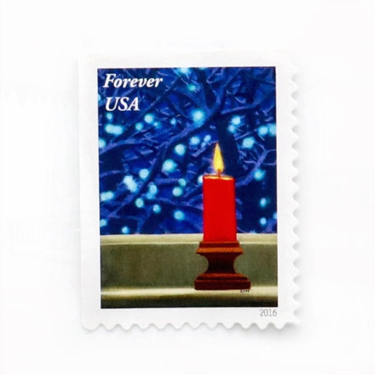 2016 US Christmas Candle Forever Stamps Booklet