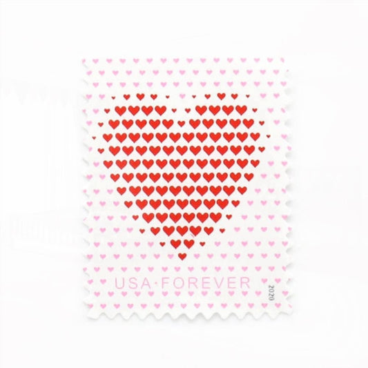 2020 US Made of Hearts Forever First-Class Postage Stamps Wedding