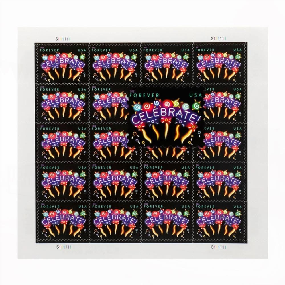 2011 US Wedding CELEBRATE Forever Stamps