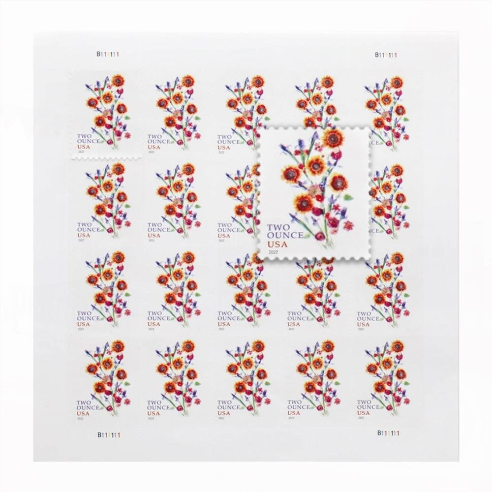 2022 US Two-Ounce Forever Stamp - Wedding Series: Sunflower Bouquet