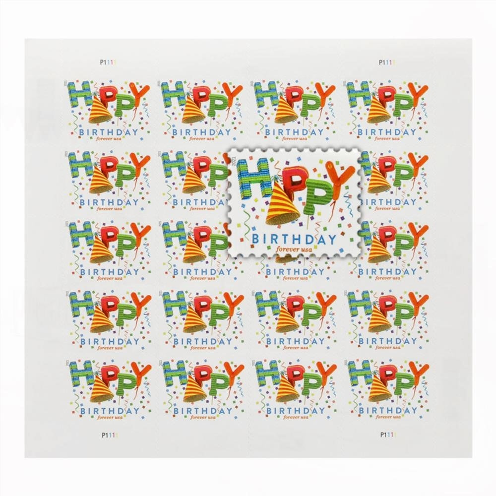 US 2021 Happy Birthday Stamps Forever