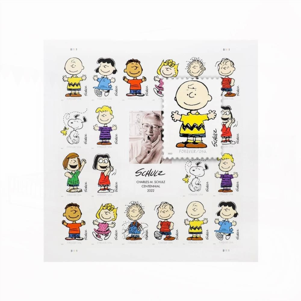 2022 First-Class Forever Stamps - Charles M. Schulz Framed Stamps