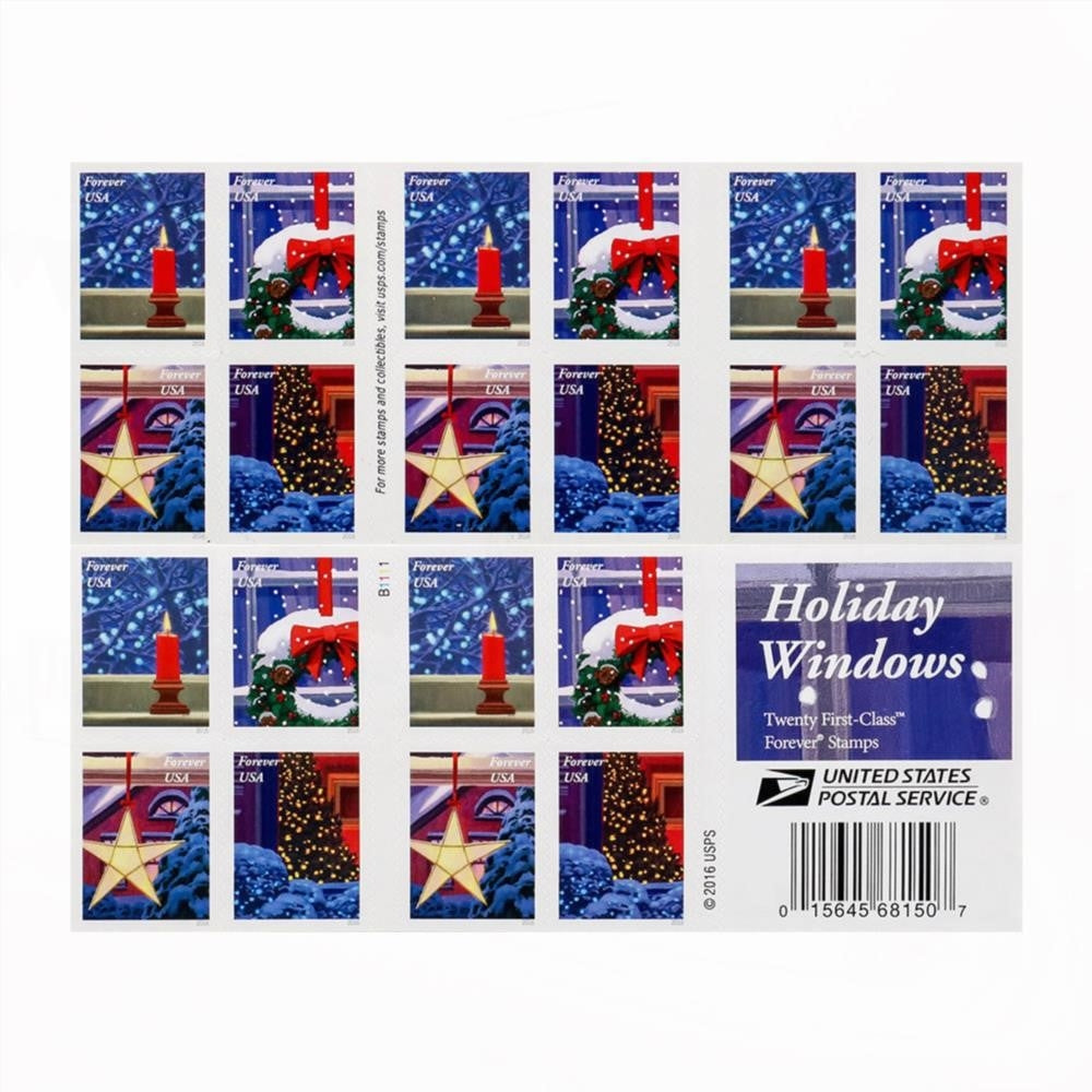 2016 US Christmas Candle Forever Stamps Booklet