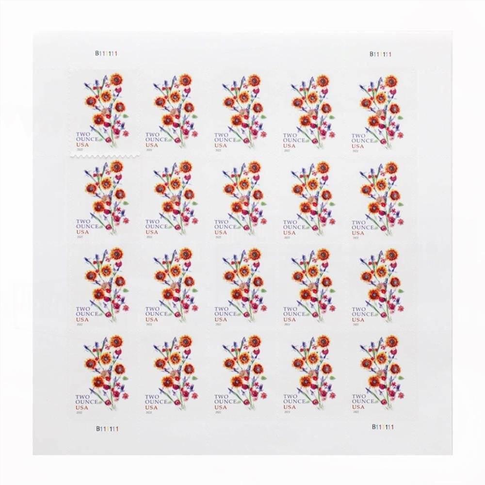 2022 US Two-Ounce Forever Stamp - Wedding Series: Sunflower Bouquet