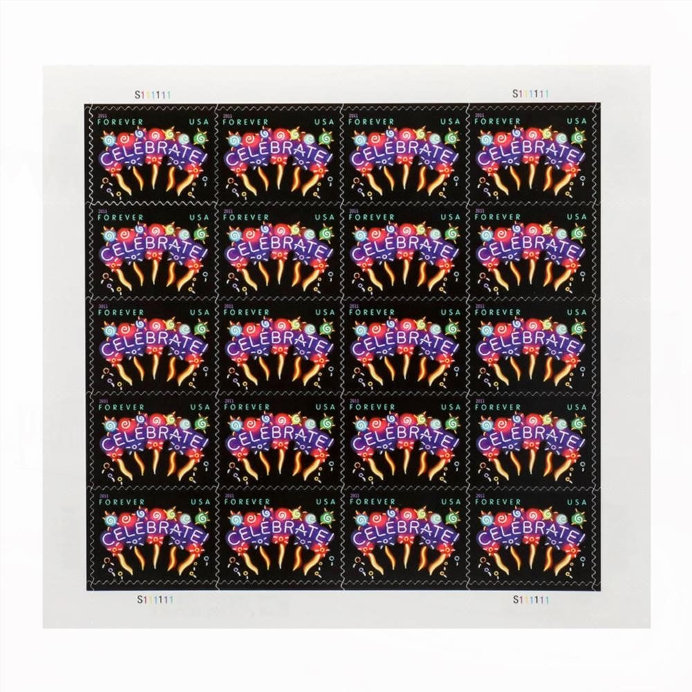 2011 US Wedding CELEBRATE Forever Stamps