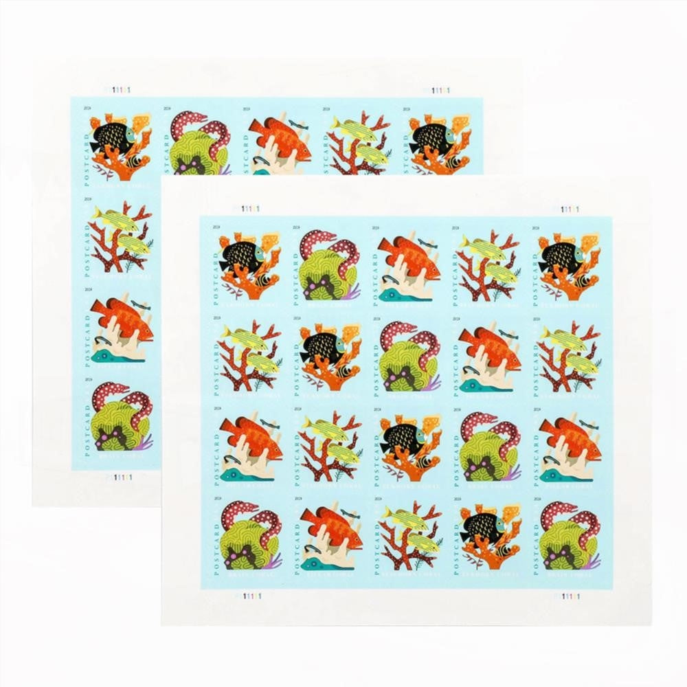 2019 US Coral Reefs Postcard Stamps