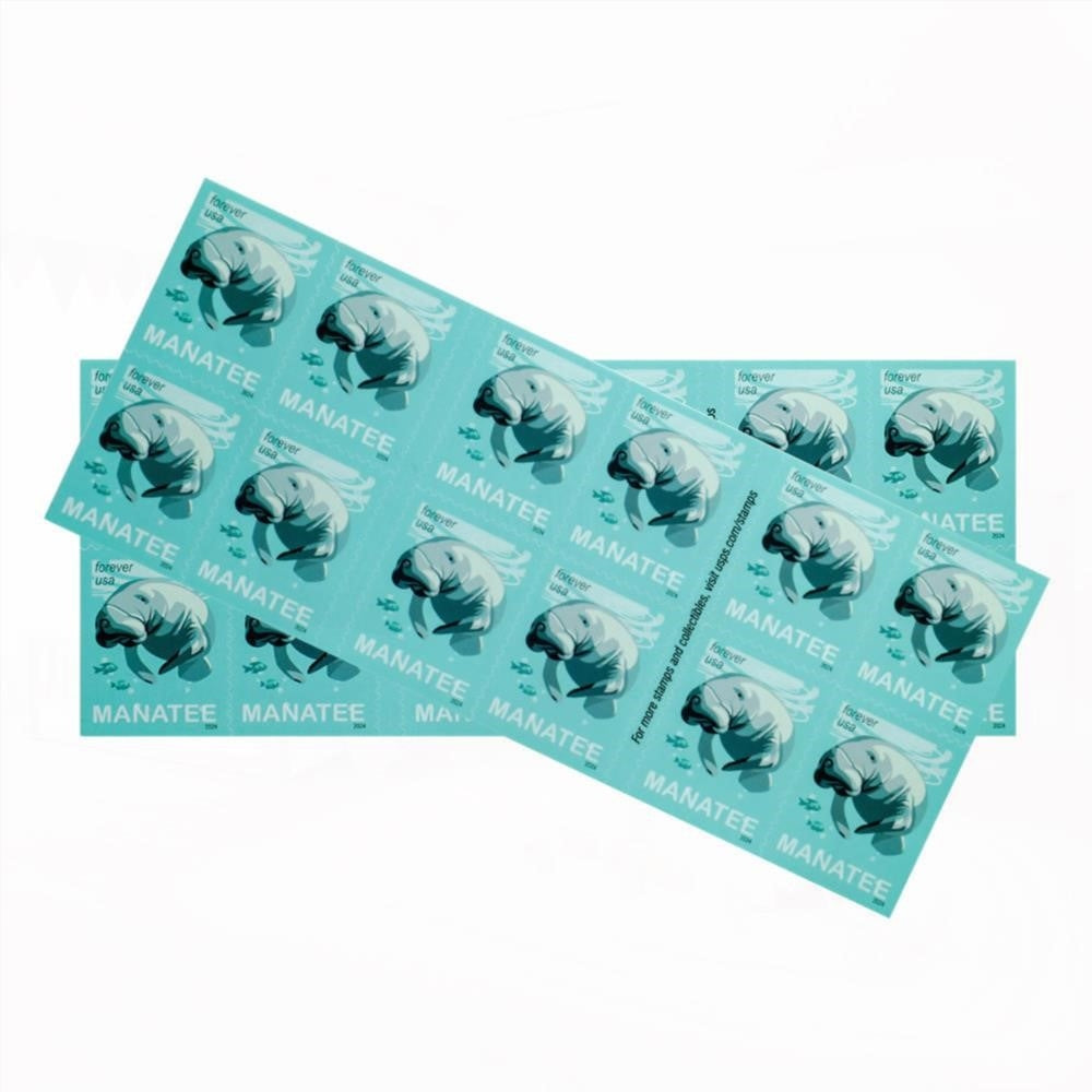 2024 Save Manatees Forever First Class Postage Stamps